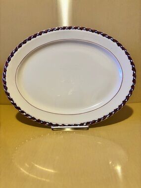 Vernon Kilns Monterey Handpainted Oval Serving Platter